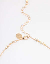 Gold Ball Chain Choker - link has visual effect only