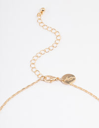 Gold Flat Chain Choker - link has visual effect only