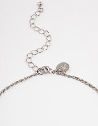 Silver Rope Chain Choker - link has visual effect only