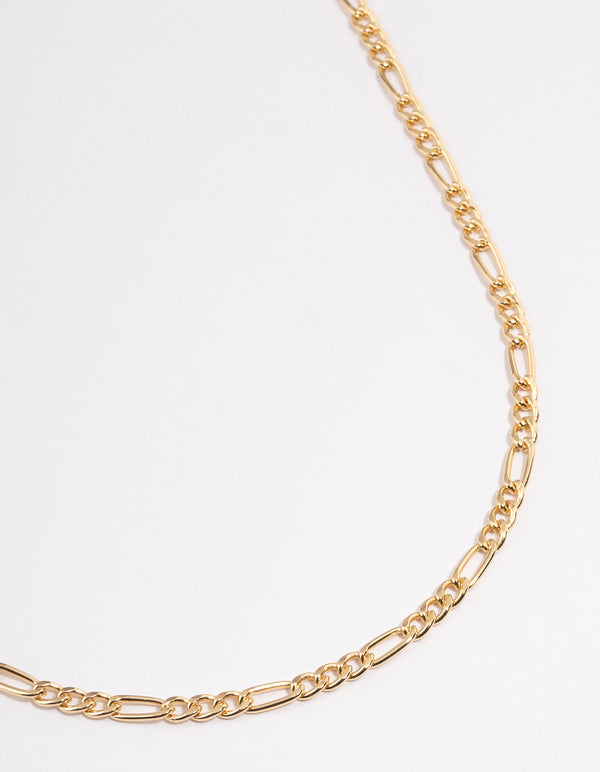 Gold Figaro Chain Necklace