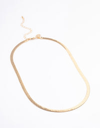 Gold Classic Snake Chain Necklace - link has visual effect only