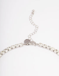 Silver Diamante Cupchain Y-Necklace - link has visual effect only