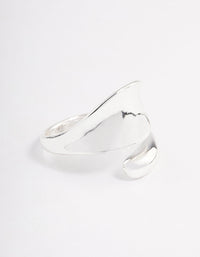 Silver Plated Bold Wrap Ring - link has visual effect only