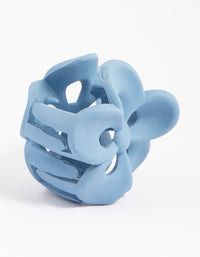 Blue Mini Frangipani Claw Clip - link has visual effect only