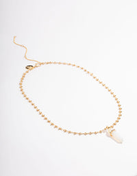 Gold Plated Ball Chain Pendant Necklace - link has visual effect only