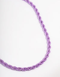 Purple Twist Chain Necklace - link has visual effect only