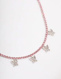 Silver Butterfly Curb Choker - link has visual effect only