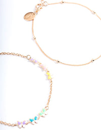 Gold Butterfly Mulit Anklet - link has visual effect only