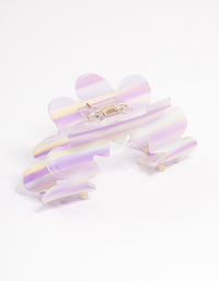 Plastic Purple Curved Cut Out Claw Clip - link has visual effect only