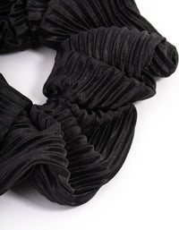 Fabric Plisse Black Scrunchie - link has visual effect only