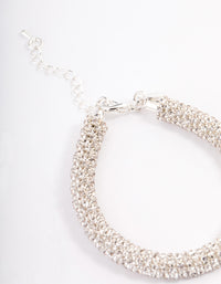 Silver Diamante Mesh Bracelet - link has visual effect only