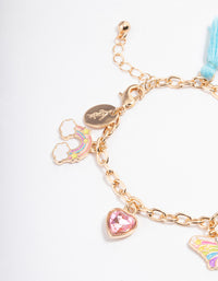 Kids Gold Bright Motif Charm Bracelet - link has visual effect only