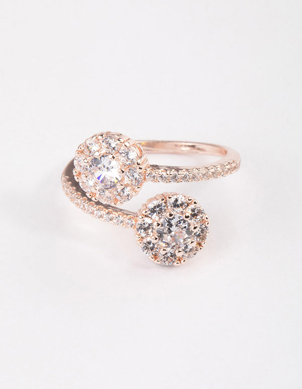 Rose Gold Round Double Wrap Ring