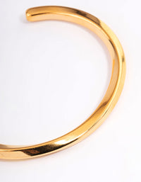 Gold Plated Stainless Steel Subtle Twist Cuff Bracelet - link has visual effect only