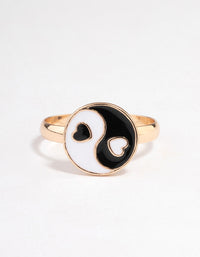 Gold Yin & Yang Ring - link has visual effect only