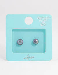 Sterling Silver Freshwater Pearl Stud Earrings - link has visual effect only