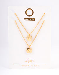 Gold Plated Heart Disc Necklace Pack - link has visual effect only