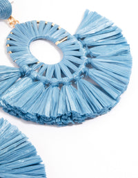 Gold Flare Fanned Fringe Earrings - link has visual effect only