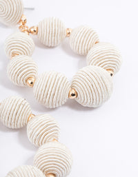 Gold Wrapped Circle Ball Earrings - link has visual effect only