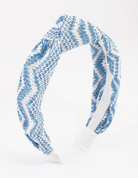 Fabric Chevron Knotted Headband - link has visual effect only