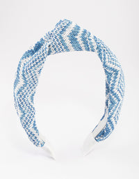 Fabric Chevron Knotted Headband - link has visual effect only