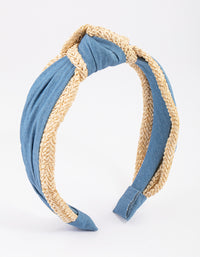 Fabric Faffia Trim Headband - link has visual effect only