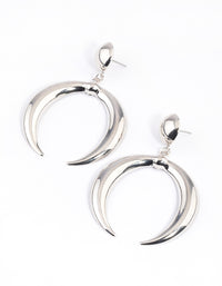 Silver Bull Bar Drop Earrings - link has visual effect only