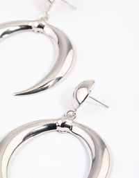 Silver Bull Bar Drop Earrings - link has visual effect only