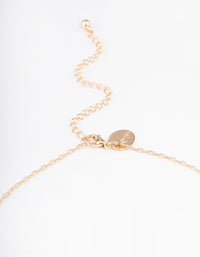 Gold Rose Quartz Organic Pendant Necklace - link has visual effect only