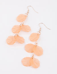 Blush Triple Tier Petal Drop Earrings - link has visual effect only