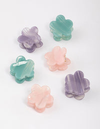 Acrylic Butterfly Flower Claw Clip 4-Pack - link has visual effect only