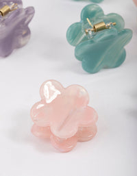 Acrylic Butterfly Flower Claw Clip 4-Pack - link has visual effect only