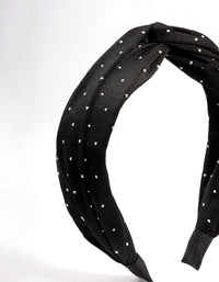 Fabric Velvet Diamante Headband - link has visual effect only