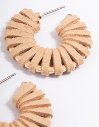 Gold Wrapped Hoop Earrings - link has visual effect only