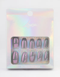 Lilac Glazed Press On Nails - link has visual effect only