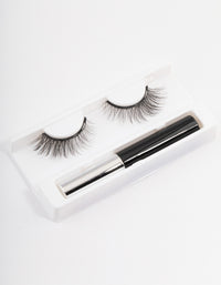 Black Magnetic Cat Eye False Eyelashes - link has visual effect only