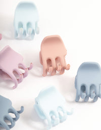 Small Matte Hair Claw Clip 8-Pack - link has visual effect only