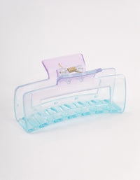 Blue Rectangle Ombre Claw Clip - link has visual effect only