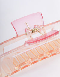 Pink Rectangle Ombre Claw Clip - link has visual effect only