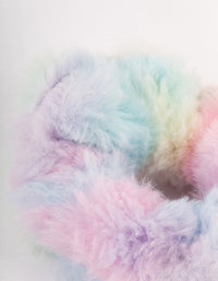 Tie Dye Fluffy Hair Scrunchie - link has visual effect only