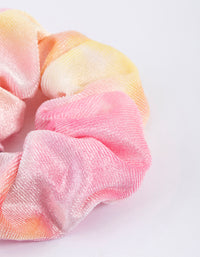 Rainbow Tie Dye Hair Scrunchie - link has visual effect only