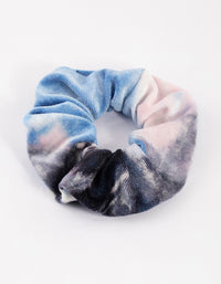 Navy Tie Dye Hair Scrunchie - link has visual effect only