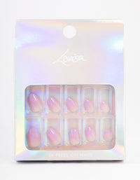 Tweens Pink & Lilac Gradient Press On Nails - link has visual effect only