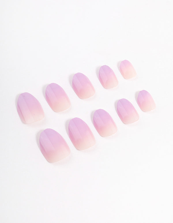 Tweens Pink & Lilac Gradient Press On Nails - Lovisa