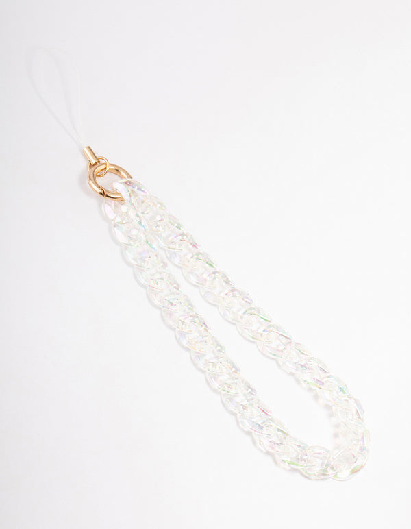 Iridescent Chain Phone Strap