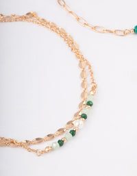 Gold Station Mixed Bead Anklet Pack - link has visual effect only