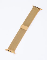 Gold Mesh Watch Band 38/40/41mm - link has visual effect only