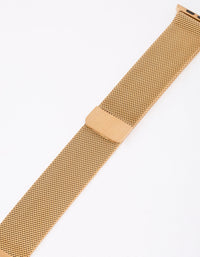 Gold Mesh Watch Band 38/40/41mm - link has visual effect only