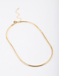 Gold Plated Brass Basic Box Chain Necklace - link has visual effect only