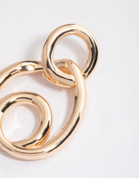 Gold Swirl Statement Earrings - link has visual effect only